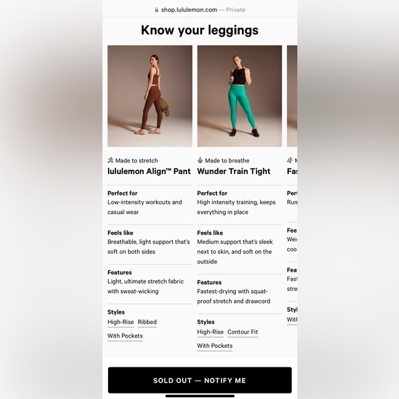 Lululemon align pant- retail $98 - high rise 25” length brown espresso - Picture 7 of 10